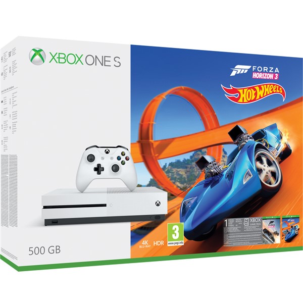 Microsoft Xbox One S 500 GB Forza Horizon 3 + rozen Hot Wheels (bazar) - 5180 K