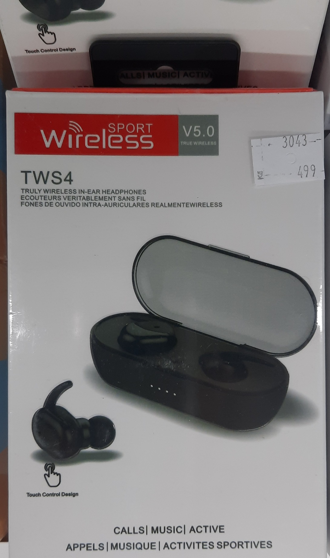 Bezdrtov bluetooth sluchtka TWS4 s dokovac stanic - ern- Nov - 499 K