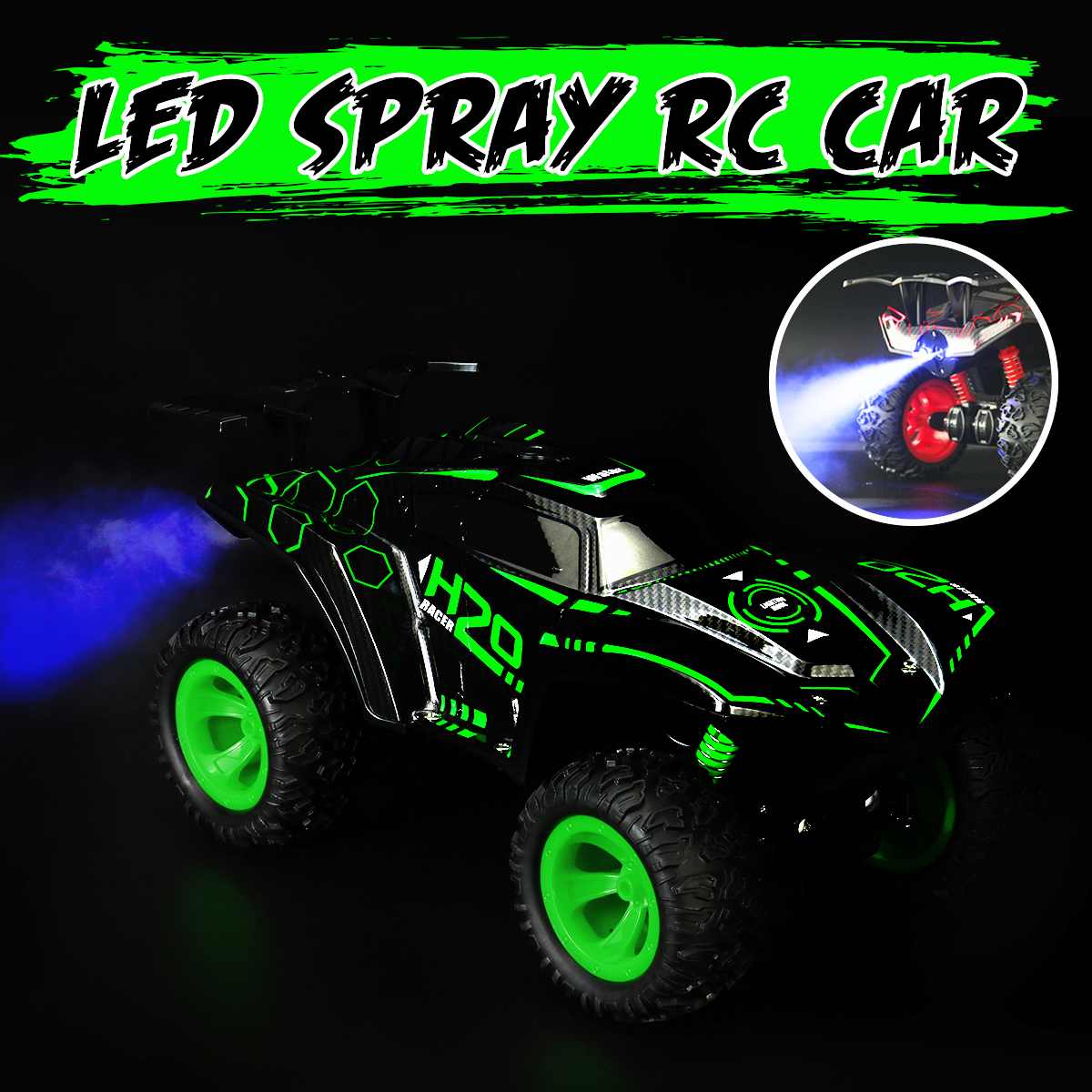 RC Auto 1:12 Off-Road Truck LED Spray 2.4G Dlkov ovldn (nov)