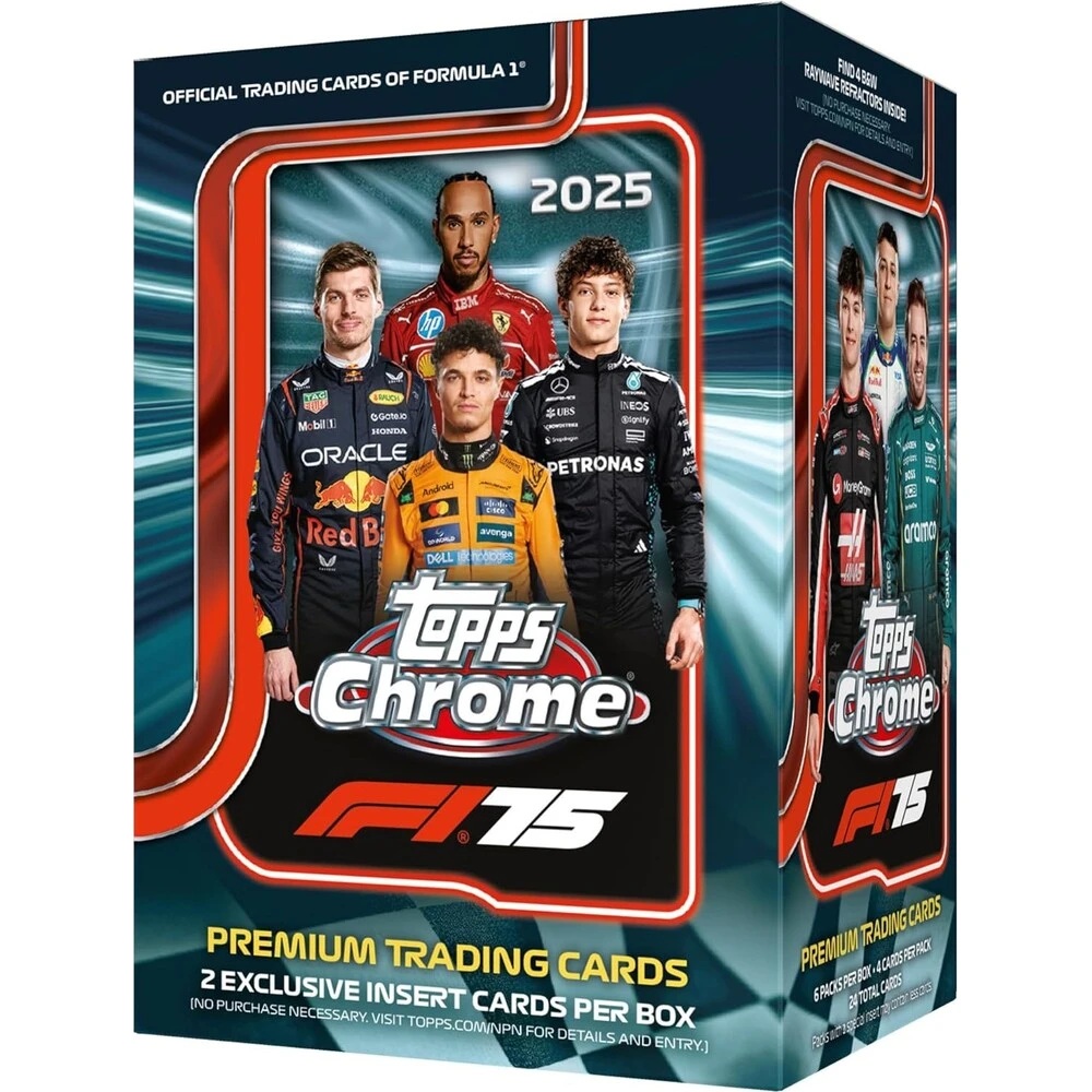 10x 2025 Topps Chrome Formula 1 Blaster Box