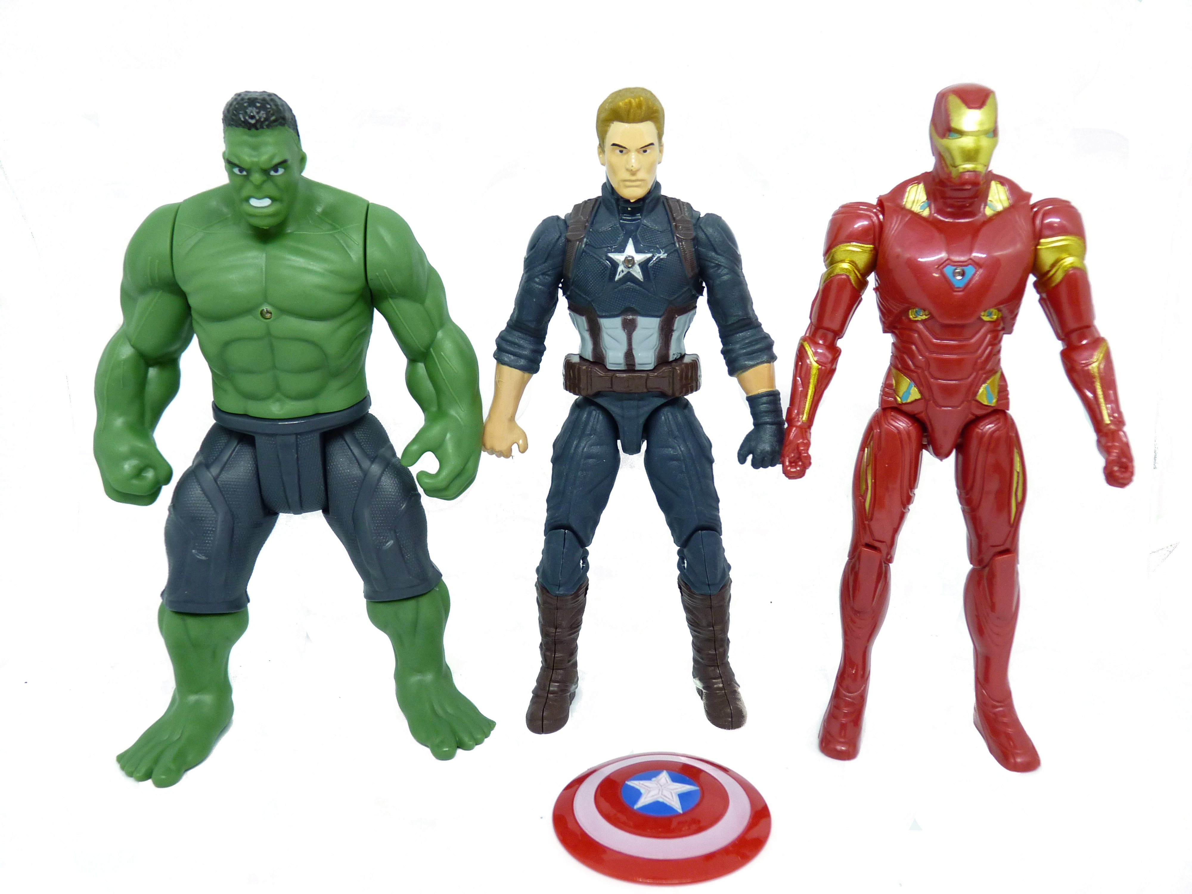 Sada 3ks Figurek - Marvel - Avengers - Iron Man, Hulk, Kapitn Amerika 18cm (nov)  - 139 K