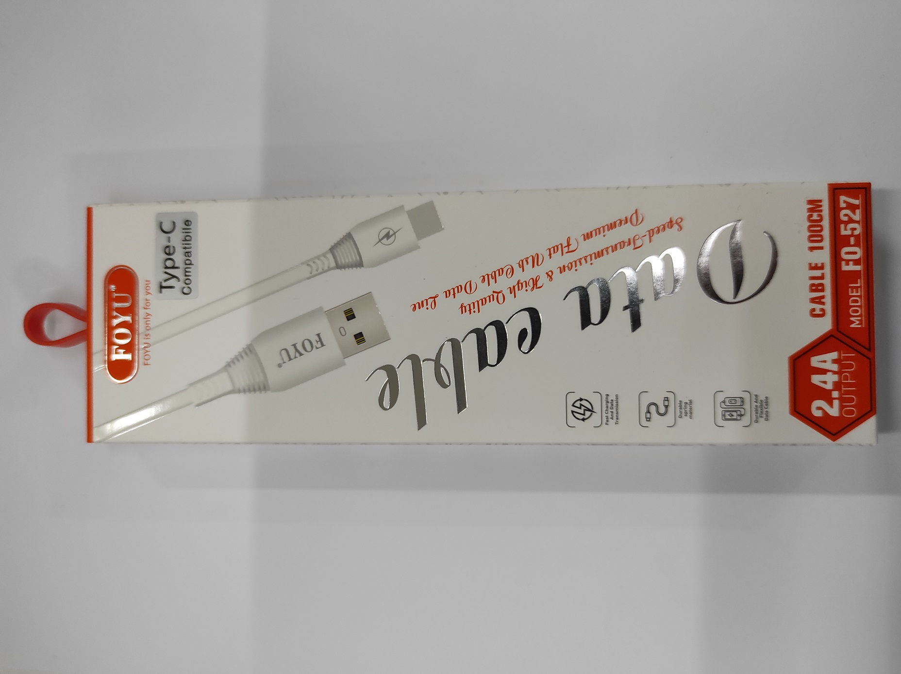 USB napjec/datov kabel 100cm 2,4A - USB-C - 99 K