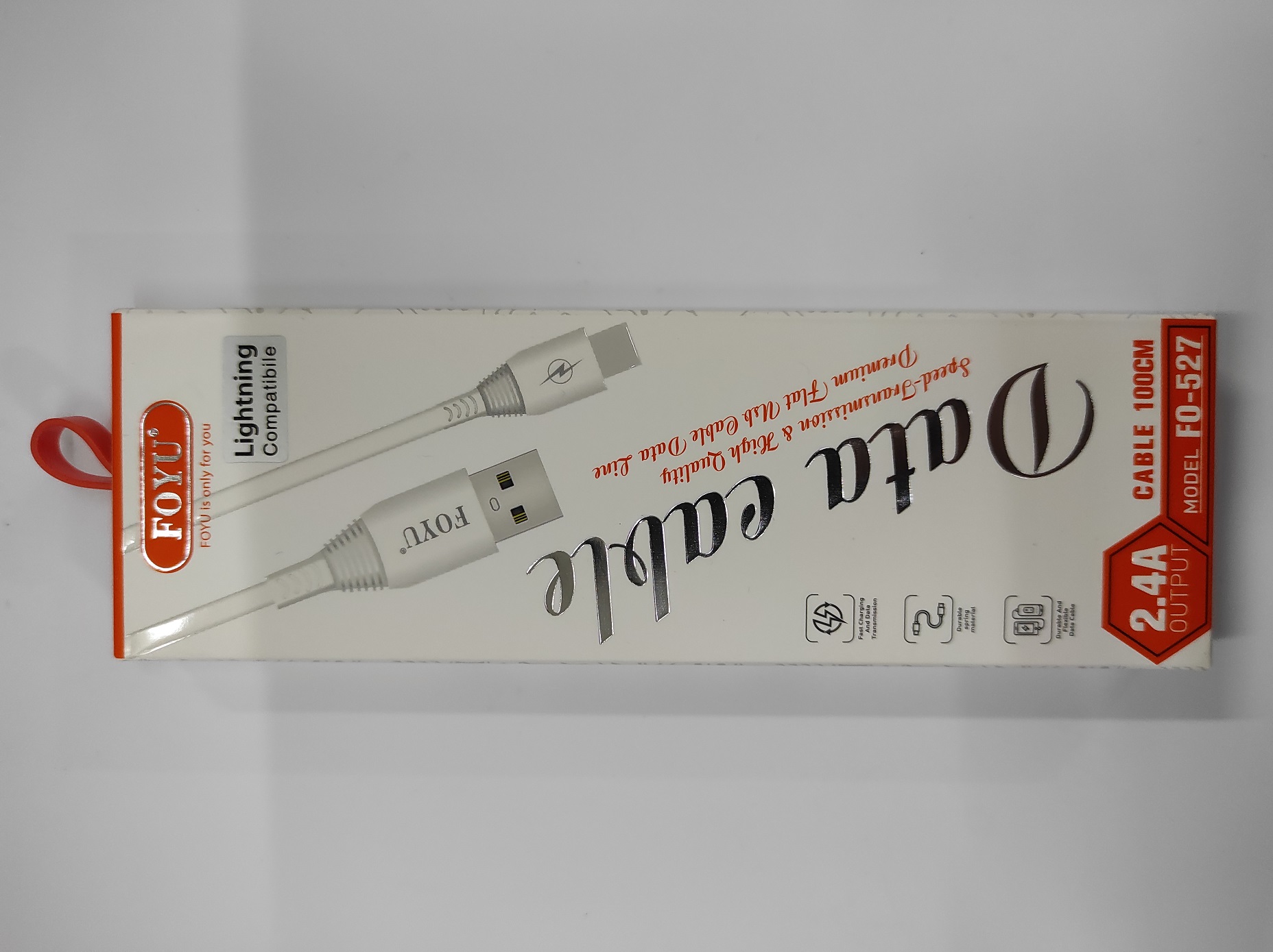 USB napjec/datov kabel 100cm 2,4A - Lighting pro Iphone/ipad - 99 K