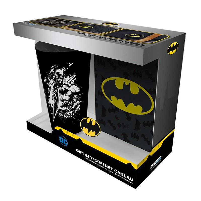 Drkov sada - DC COMICS - Batman ,Sklenice XXL + Odznak + Zpisnk (nov) - 549 K