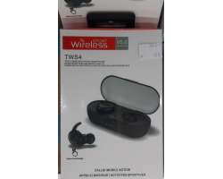 Bezdrátová bluetooth sluchátka TWS4 s dokovací stanicí - černá- Nová - 499 Kč