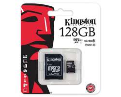 karta KINGSTON MicroSDHC 128Gb + adaptér (nová) - 899 Kč