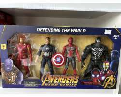 Sada 4ks Figurek -  Spiderman ,Kapitn Amerika , Iron Man ,Venom 17cm(nov)  - 399 K
