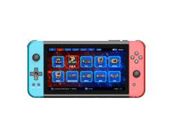 P�enosn� retro hern� konzole X70 7,0 LCD, 64 GB, �ERVENO-MODR� (nov�) - 2499 K�
